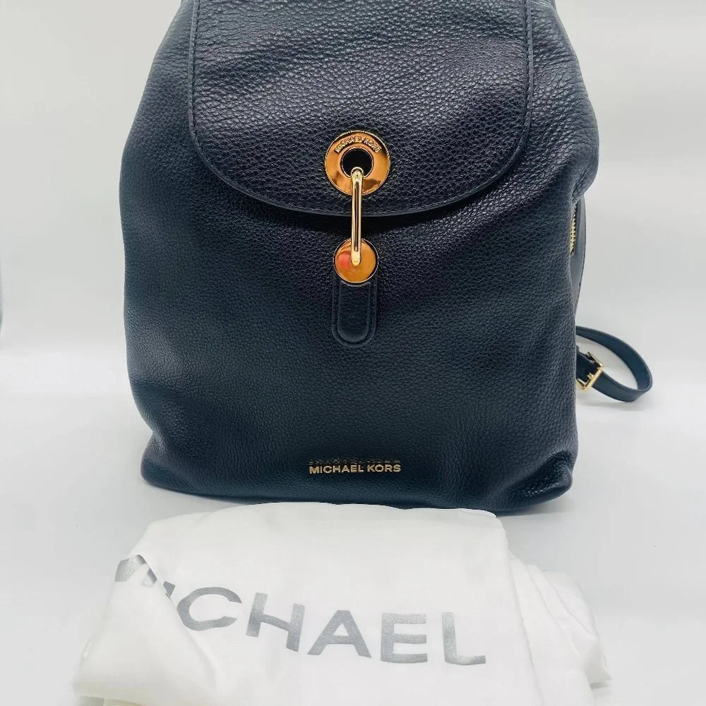 MK Raven Medium Pebbled Leather Backpack - Picture 1 of 4